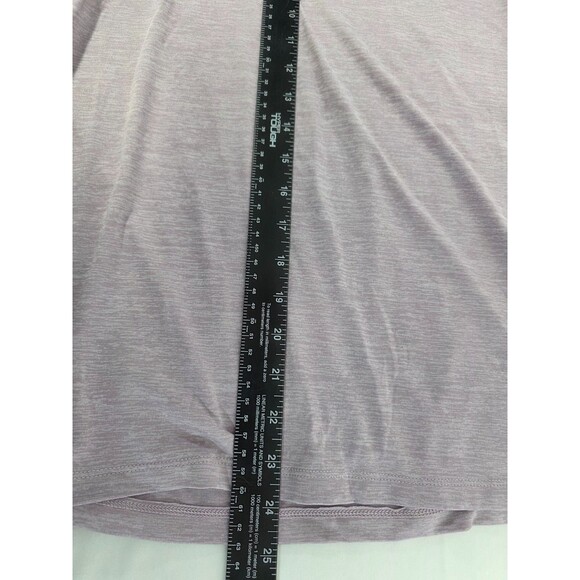 Under Armour Women's S Loose Fit Athletic V-Neck Shirt Heat Gear Heather Pink - Picture 7 of 7